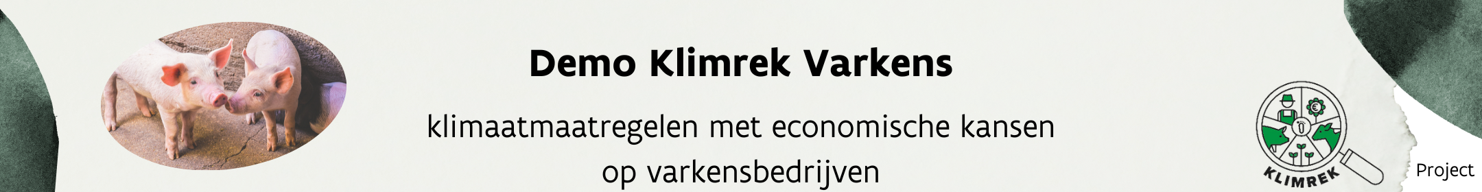 Demo klimrek varkens